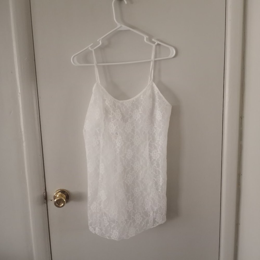 NWT Vintage Gold Tag Victoria's Secret White Lace Nightie